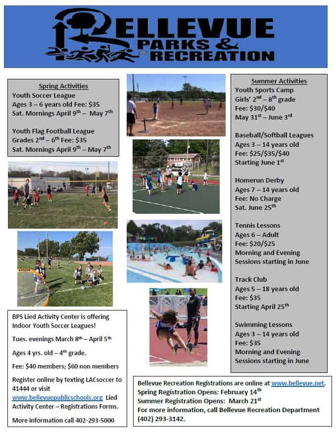 Bellevue Times &raquo; Bellevue Rec Announces Spring & Summer Programs, Job Hirings &raquo; July 22, 2026