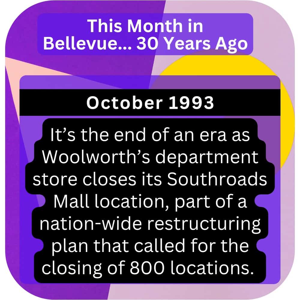 Bellevue Times » This Month in Bellevue History... October 1973, 1983, and 1993 » July 21, 2026