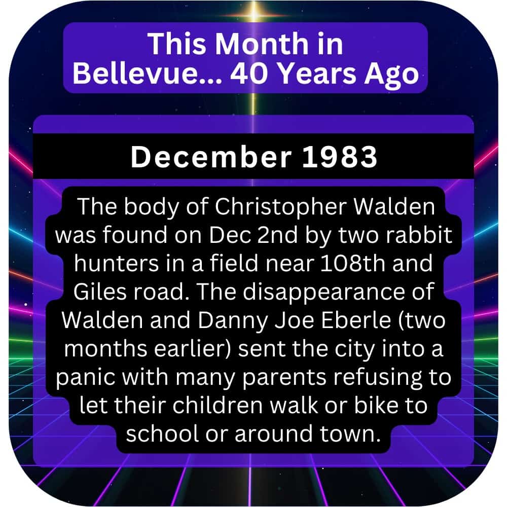 Bellevue Times » This Month in Bellevue History… December 1973, 1983, and 1993 » July 21, 2026
