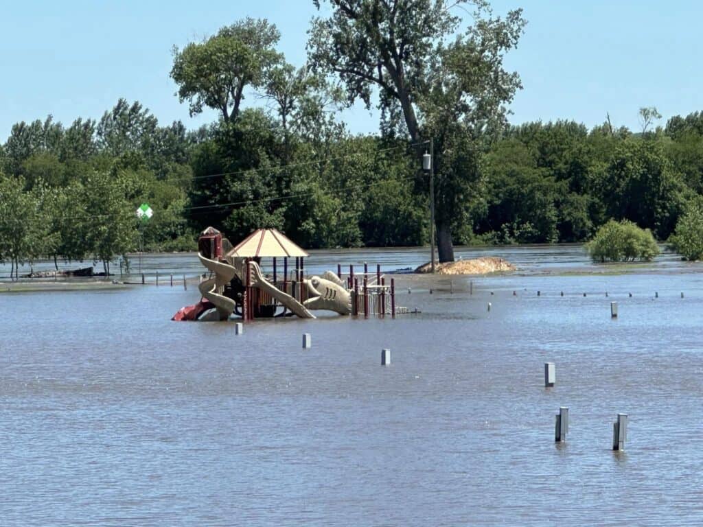 Bellevue Times » Haworth Park Floods as River Levels Continue to Rise » July 21, 2026