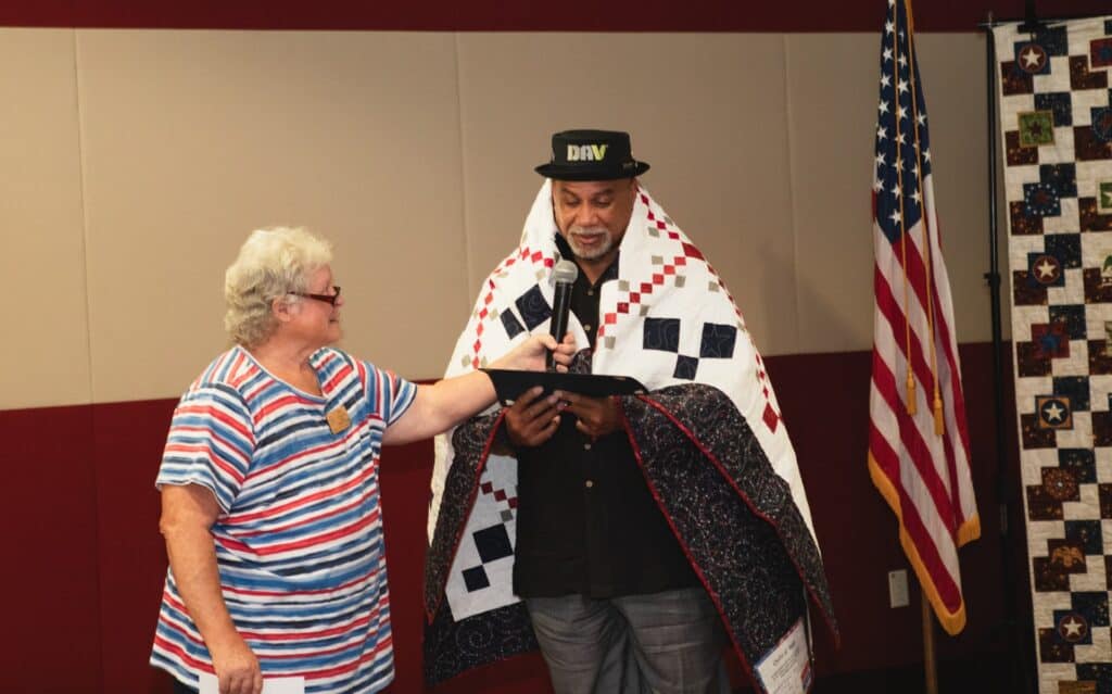 Bellevue Times » Fourteen Veterans Receive Quilts of Valor at Bellevue University » July 21, 2026