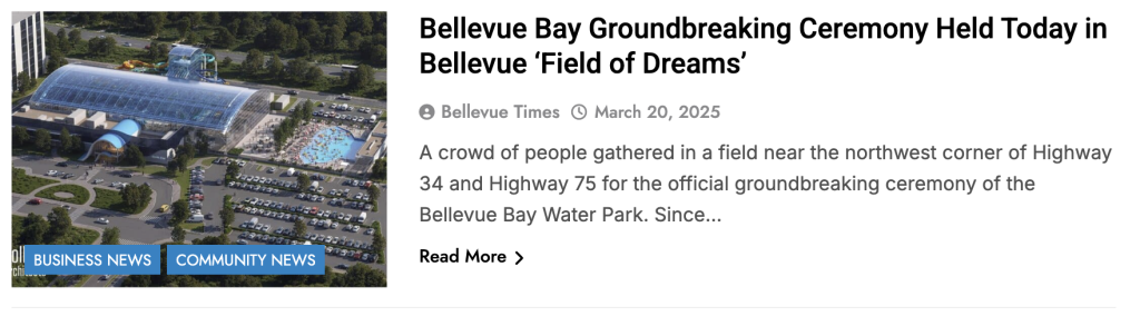 Bellevue Times » Bellevue's Top Ten Stories of 2025 » July 22, 2026