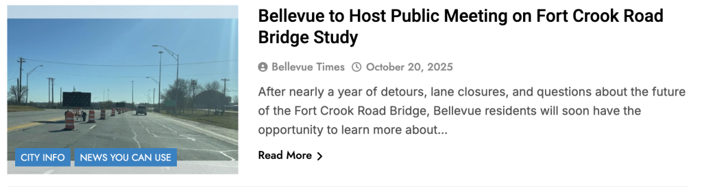 Bellevue Times » Bellevue's Top Ten Stories of 2025 » July 22, 2026