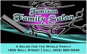 Jamison Family Salon Bellevue Nebraska Ad for The Bellevue Times