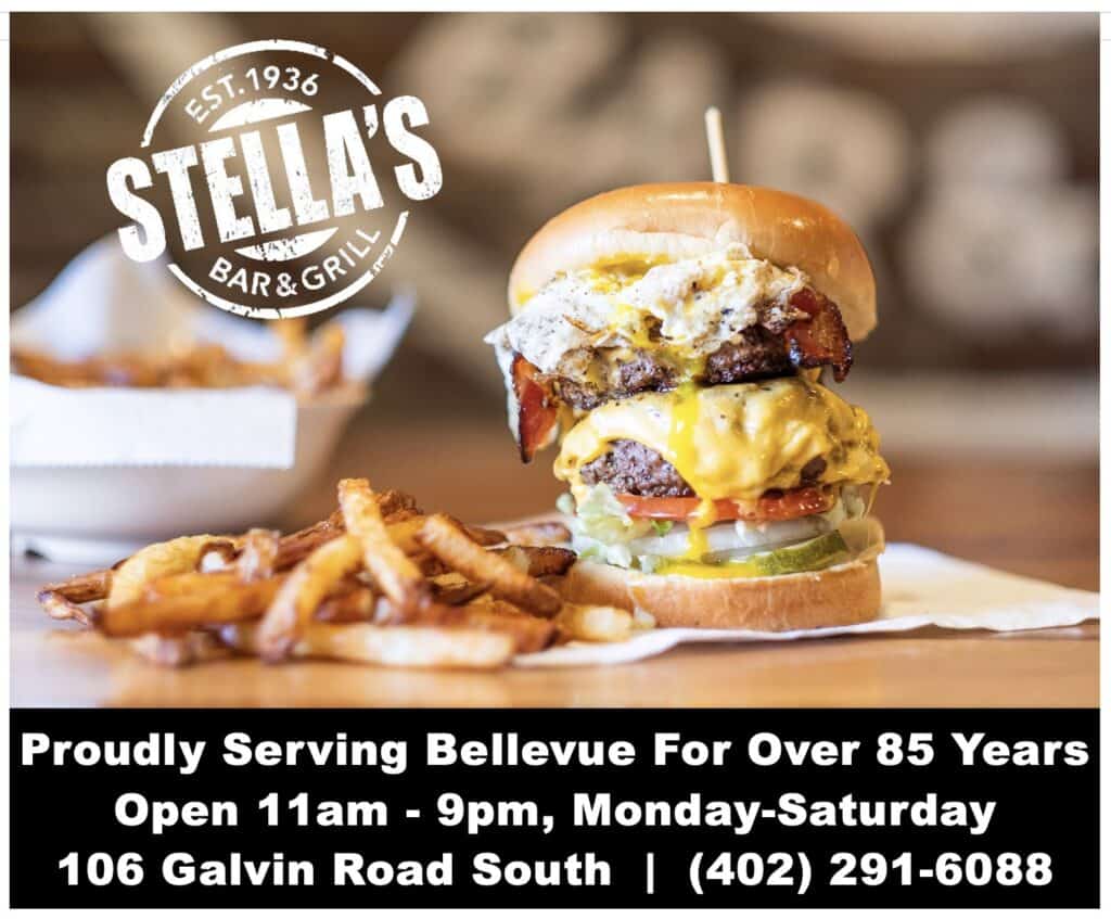 Stella's Bar and Grill Bellevue Nebraska Ad for The Bellevue Times