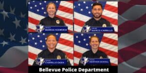 Bellevue Nebraska Police Department Four Newly Inducted Police Officers