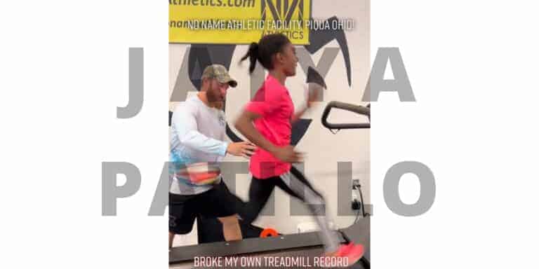 Jaiya Patillo Breaks her own Record on Treadmill 19 miles per hour