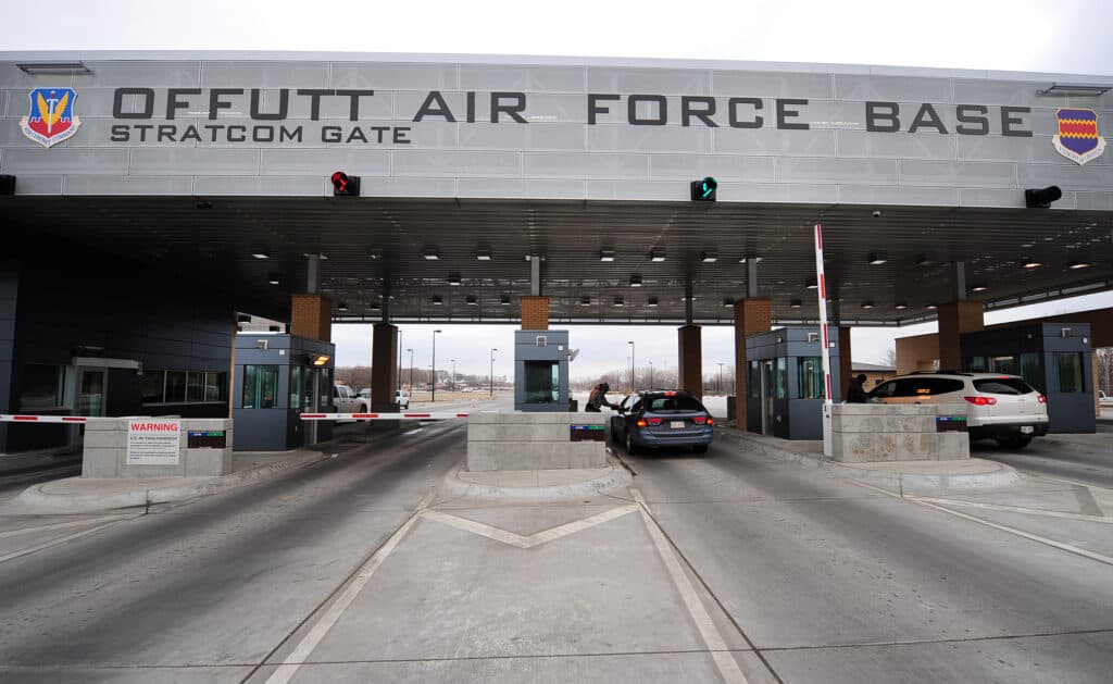 Offutt AFB Stratcom Entrance Bellevue Times