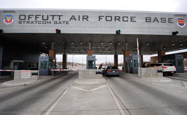 Offutt AFB Stratcom Entrance Bellevue Times