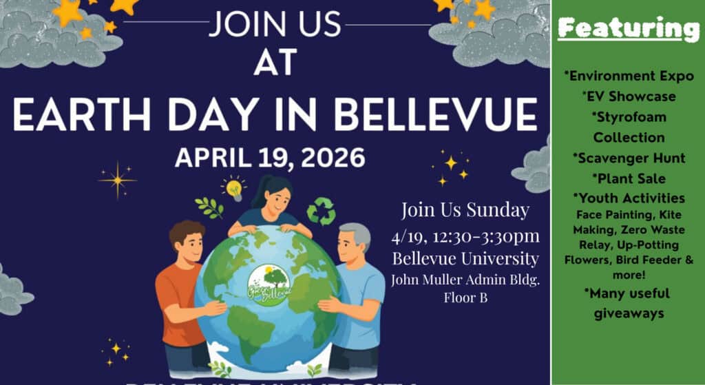 Bellevue Times » Bellevue to Celebrate Earth Day April 19 with Expanded Activities, EV Display » July 22, 2026