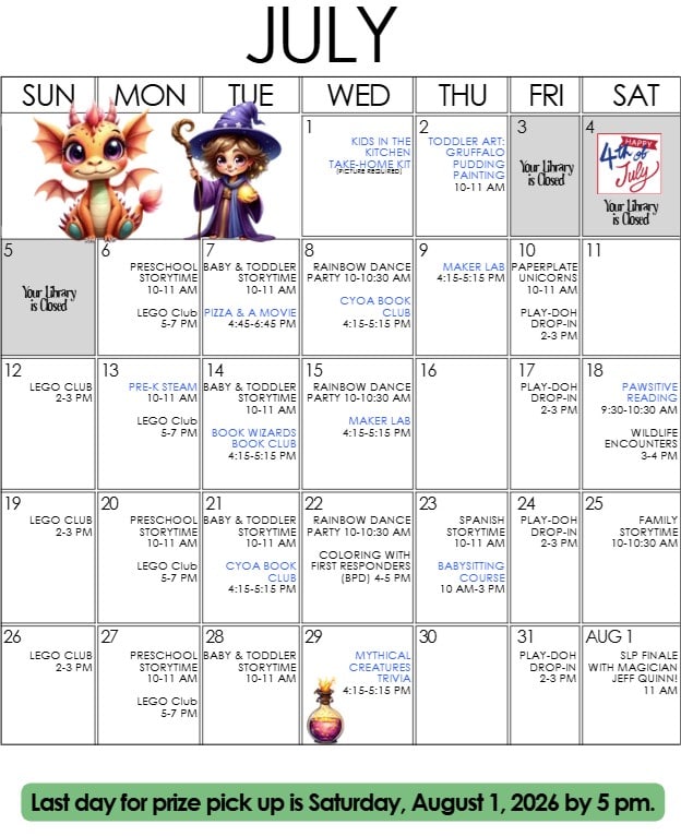 Bellevue Times » Have a Legendary Summer with Your Family at Bellevue Public Library » July 21, 2026