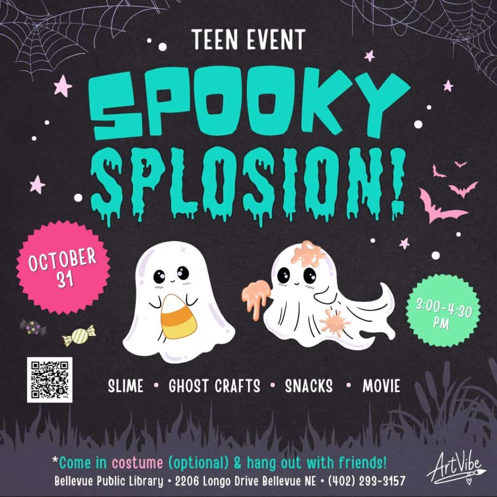 31 October OUTREACH Spookysplosion ArtVibe EventBT Size