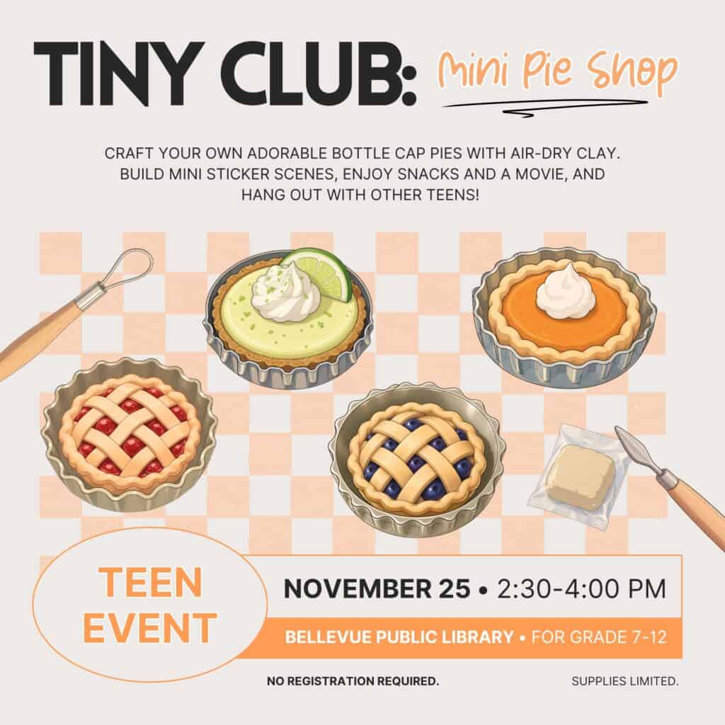 25 November Tiny Club Mini Pie Shop smaller