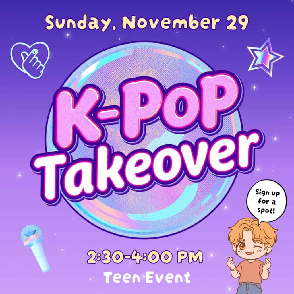 29 November 2026 K Pop Takeover 01 Smaller LibCal BT